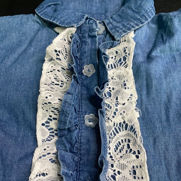 NWT - Little Lass Lace & Denim Dress with bottoms (2 piece) - 24M - Picture 4 of 6